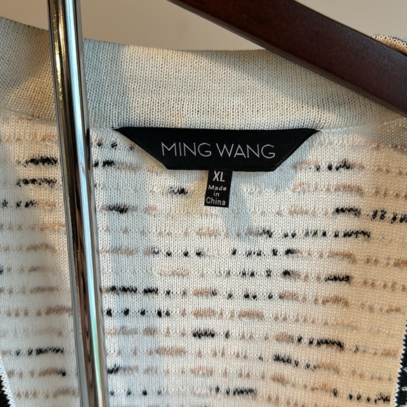 Ming wang knit sweater jacket, Size XL - Picture 2 of 7